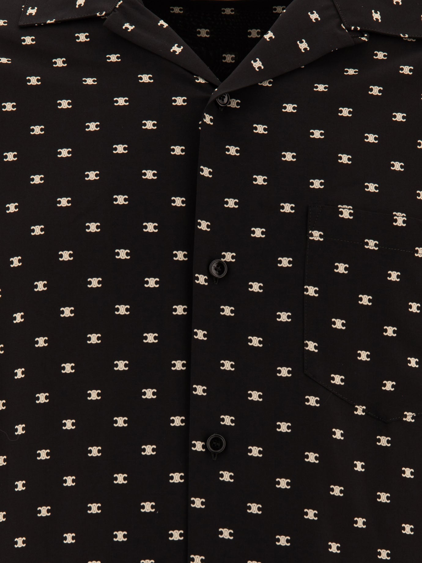 Celine Hawaian Shirt With Triomphe Print - 3