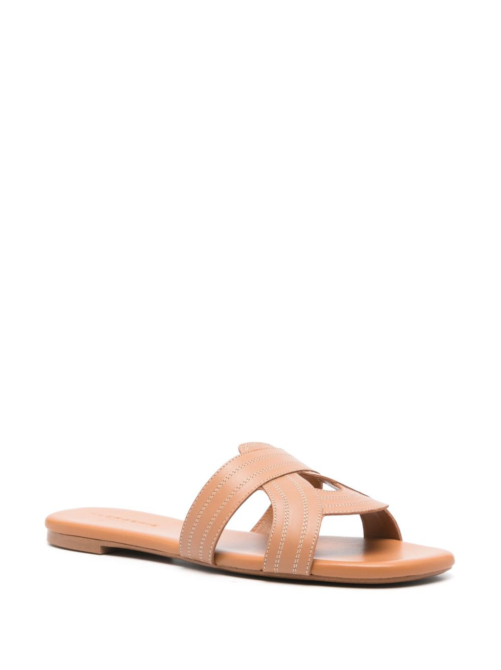 Ivory leather sandals - 2