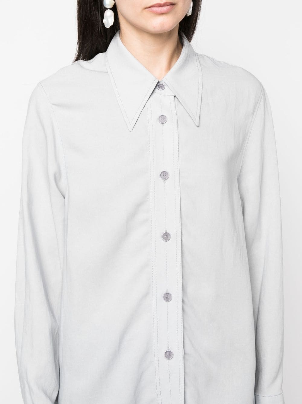 long-sleeve buttoned shirt - 5