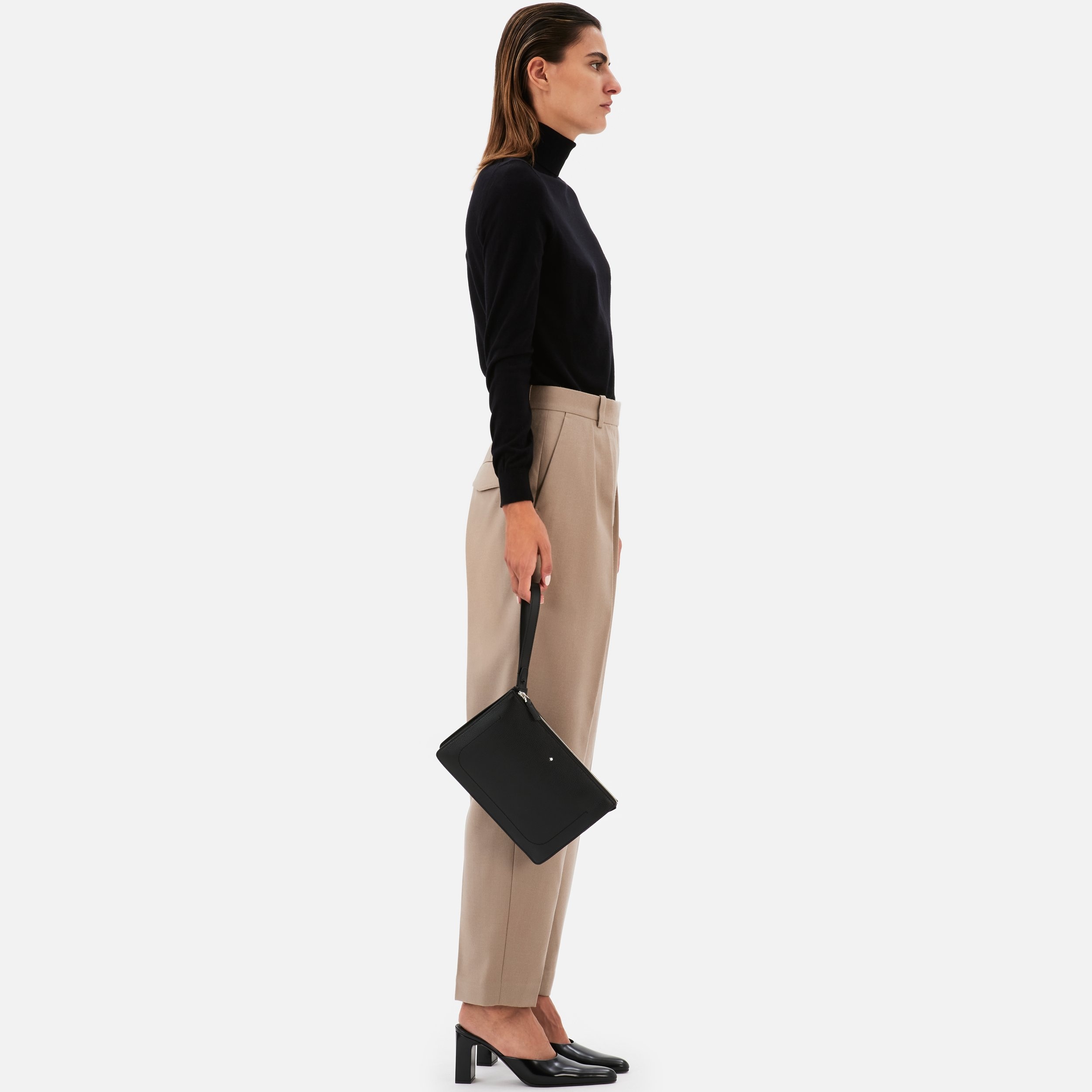 Meisterstück Soft Grain Clutch with 2 Compartments - 5