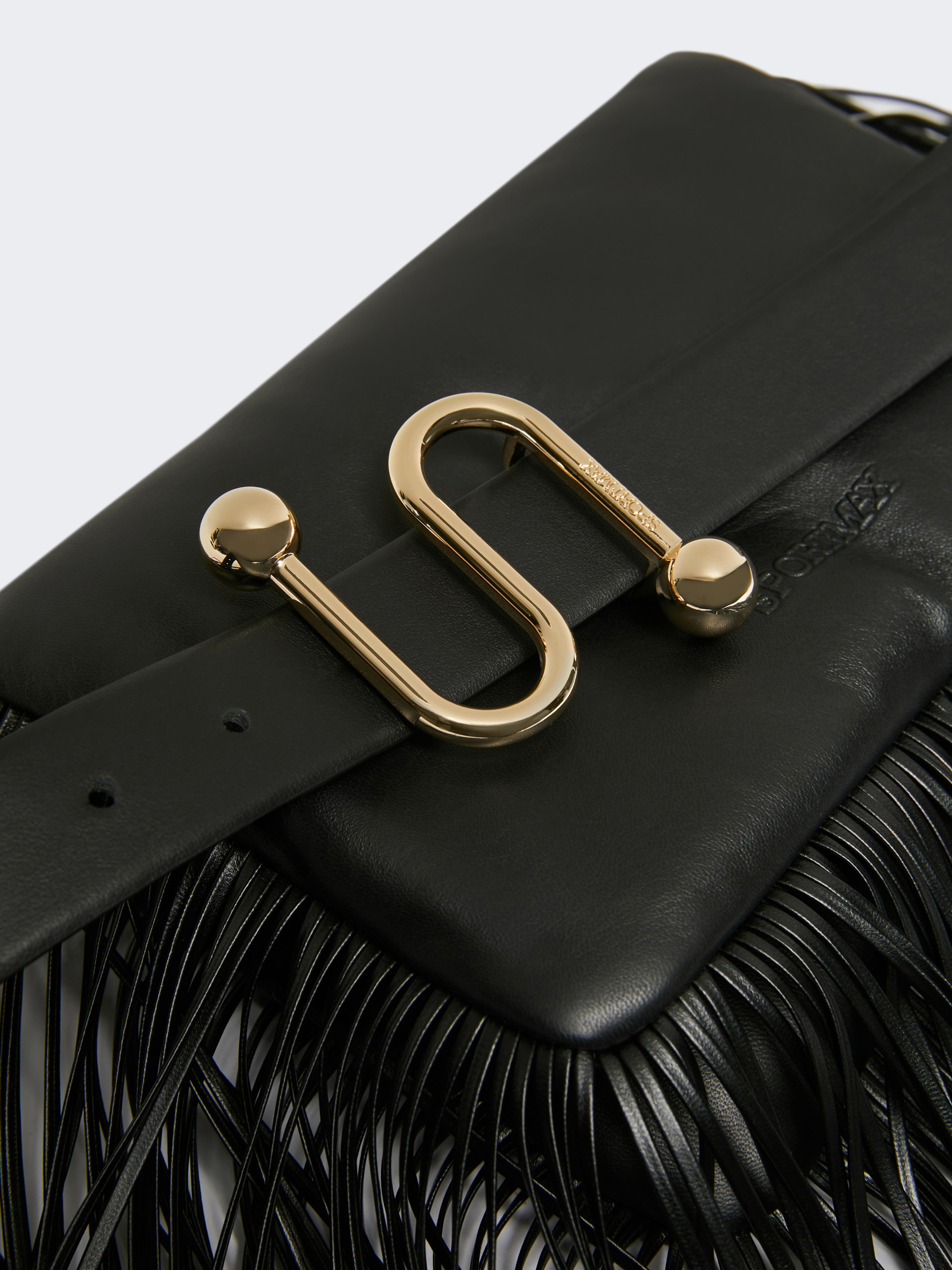 STILLA Mini envelope bag in nappa with fringes - 4