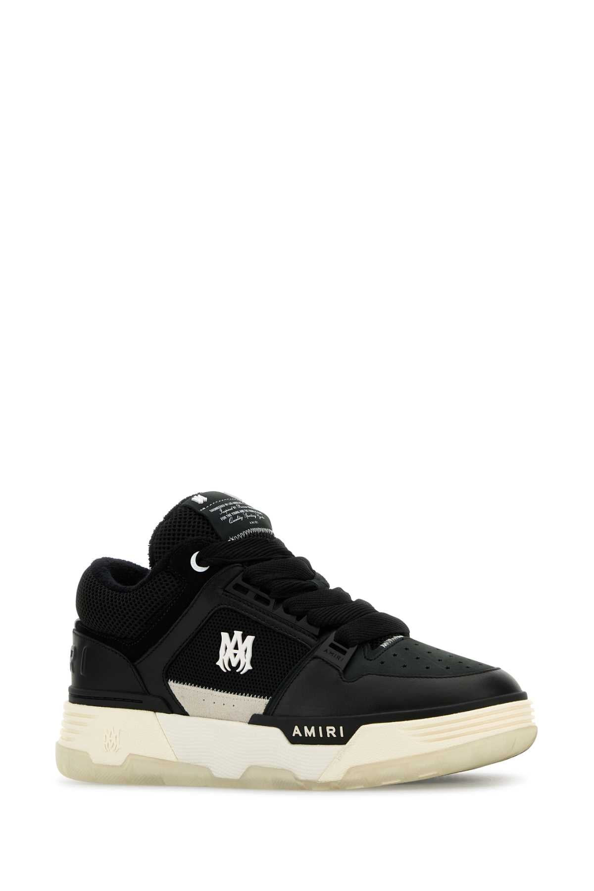Amiri Men Black Leather And Fabric Ma-1 Sneakers - 2