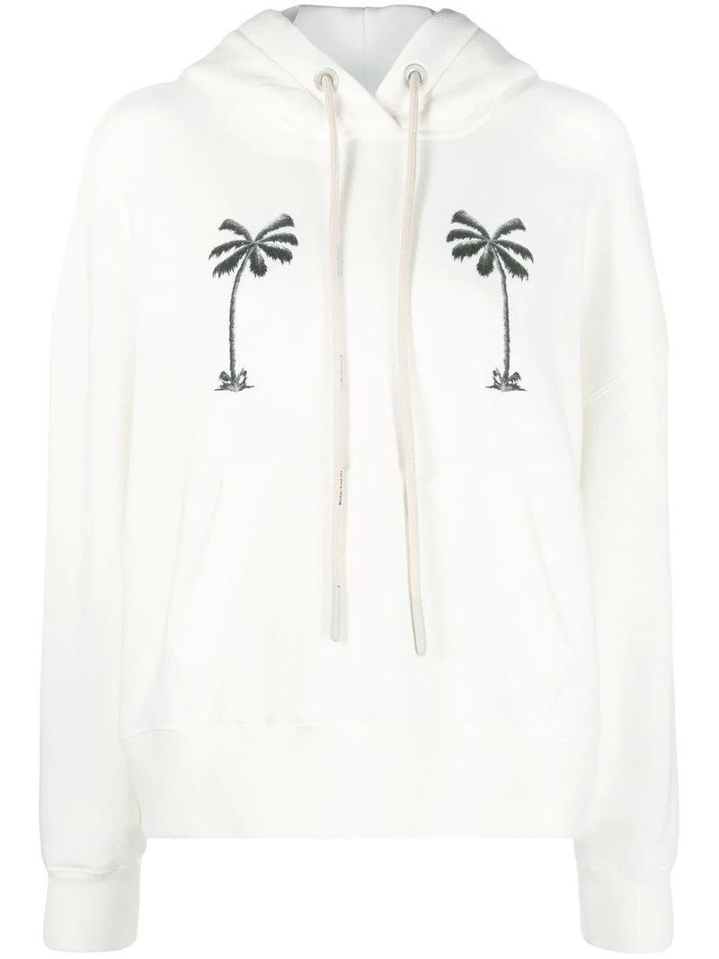 graphic-print cotton hoodie 1