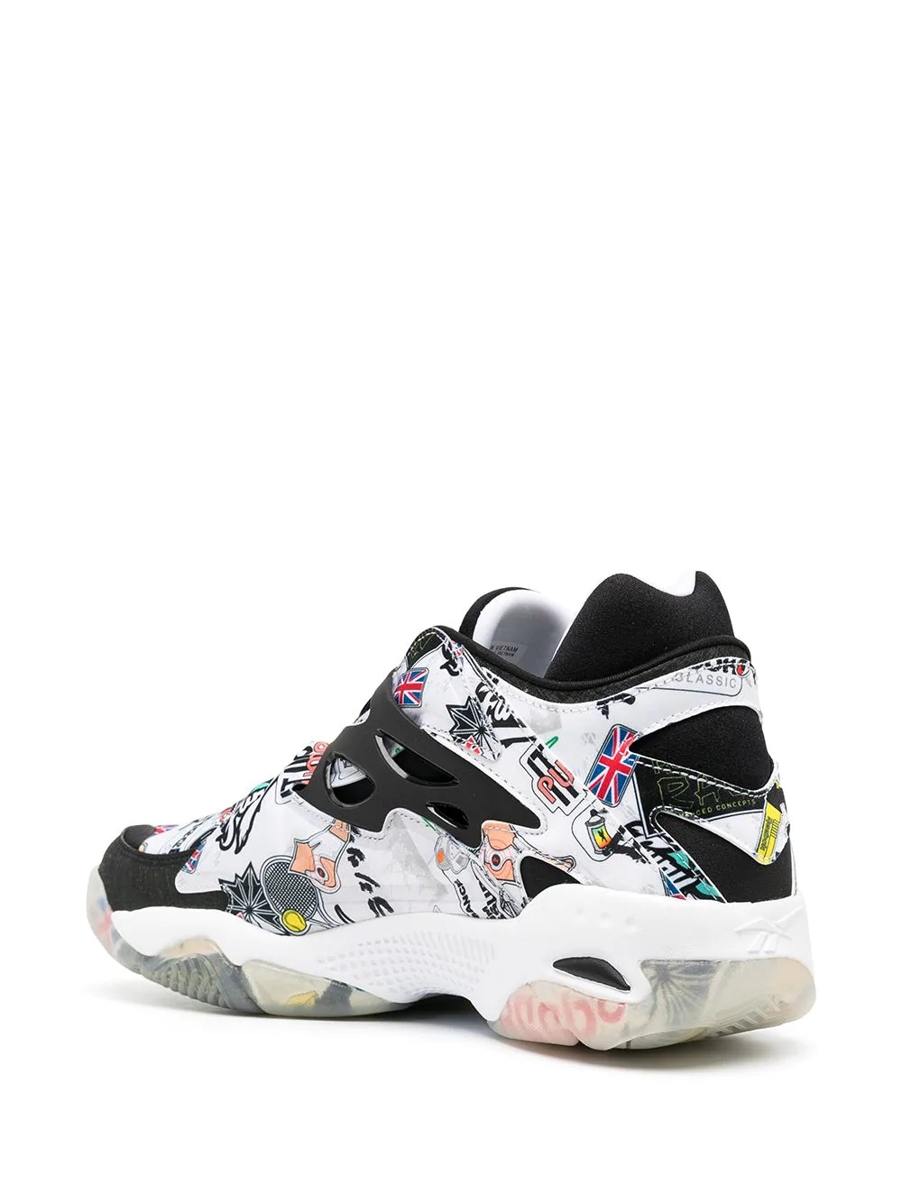 graffiti print trainers - 3