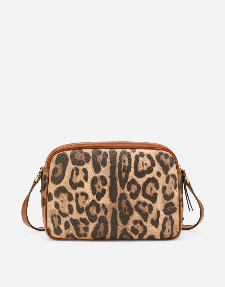 Leopard-print Crespo handbag with branded plate - 4