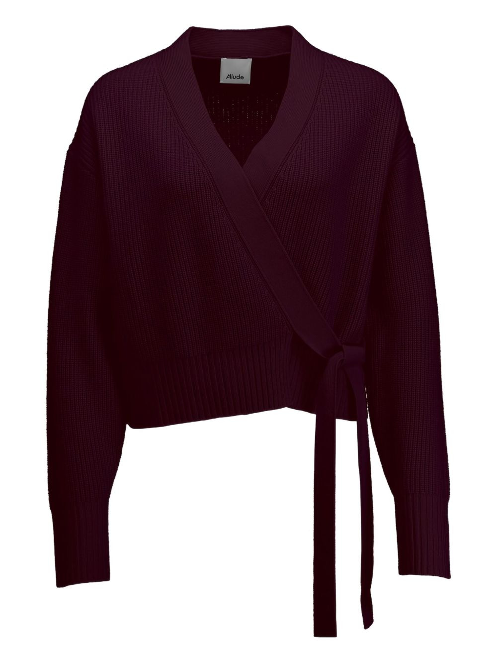 rib-knit cardigan - 1