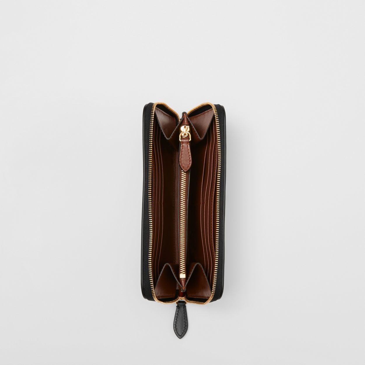 Icon Stripe and Leather Ziparound Wallet - 4