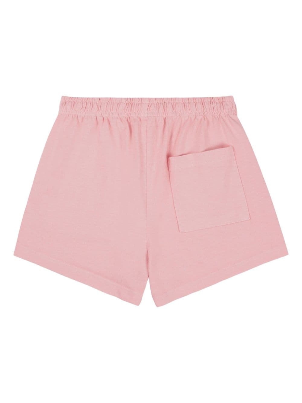 logo-print cotton track shorts - 2