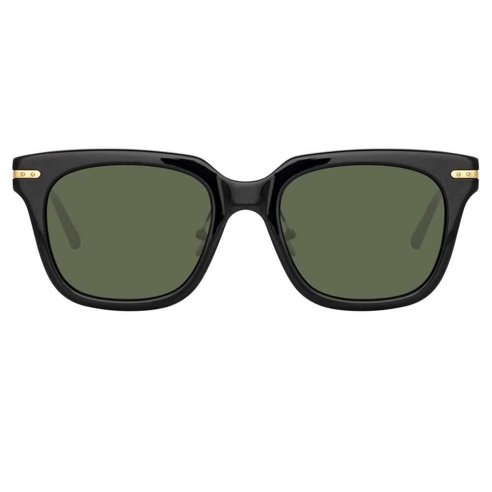 EMPIRE D-FRAME SUNGLASSES IN BLACK - 1