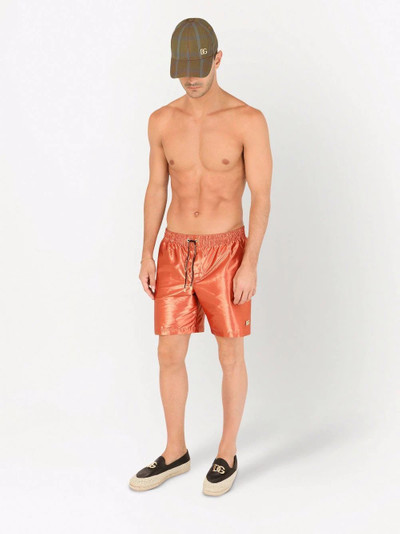 Dolce & Gabbana metallic drawstring swim shorts outlook