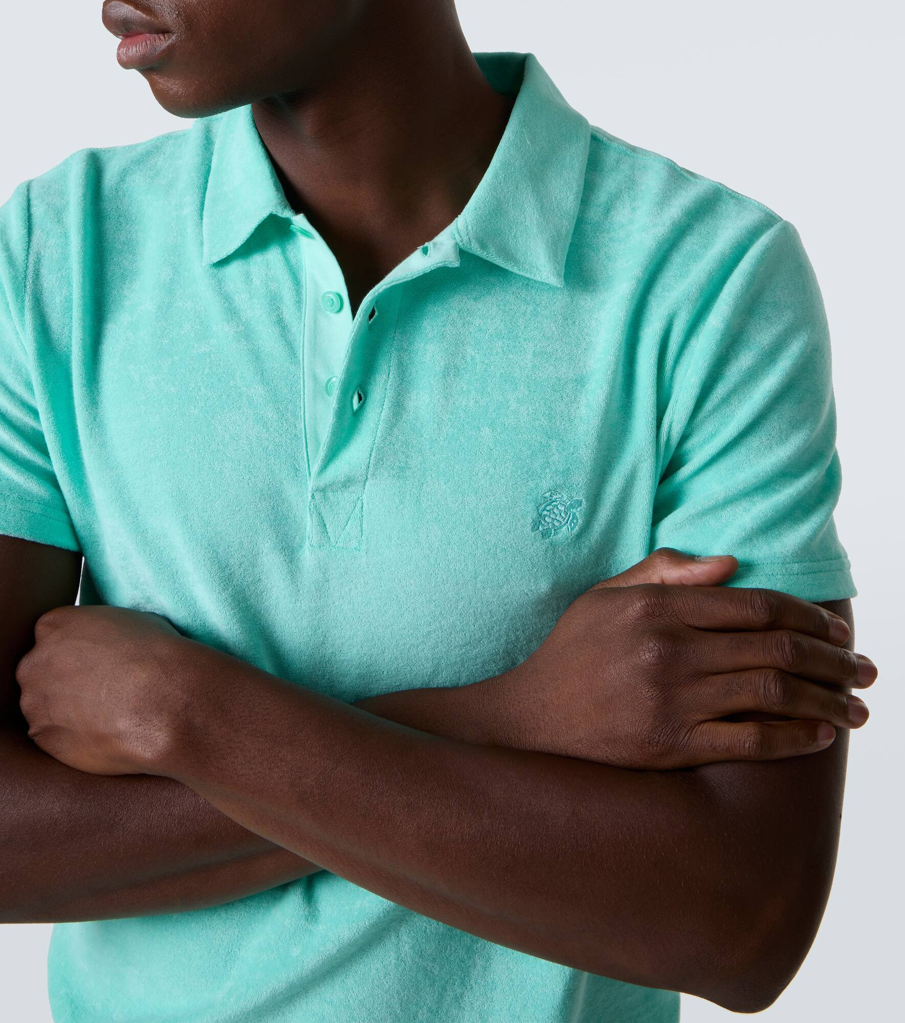 Phoenix cotton-blend terry polo shirt - 5