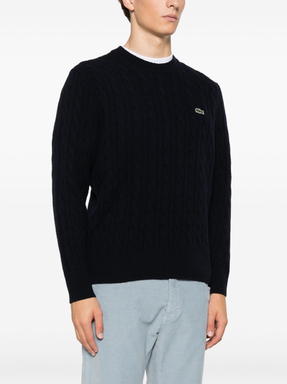 cable-knit sweater - 3