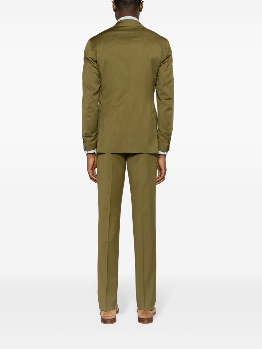 single-breasted wool suit - 4