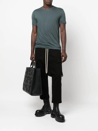 Rick Owens gathered-detail short-sleeved T-shirt outlook