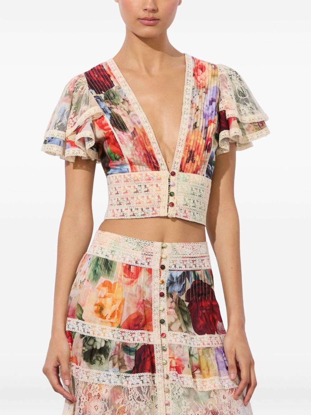 Keeley floral-print blouse - 5