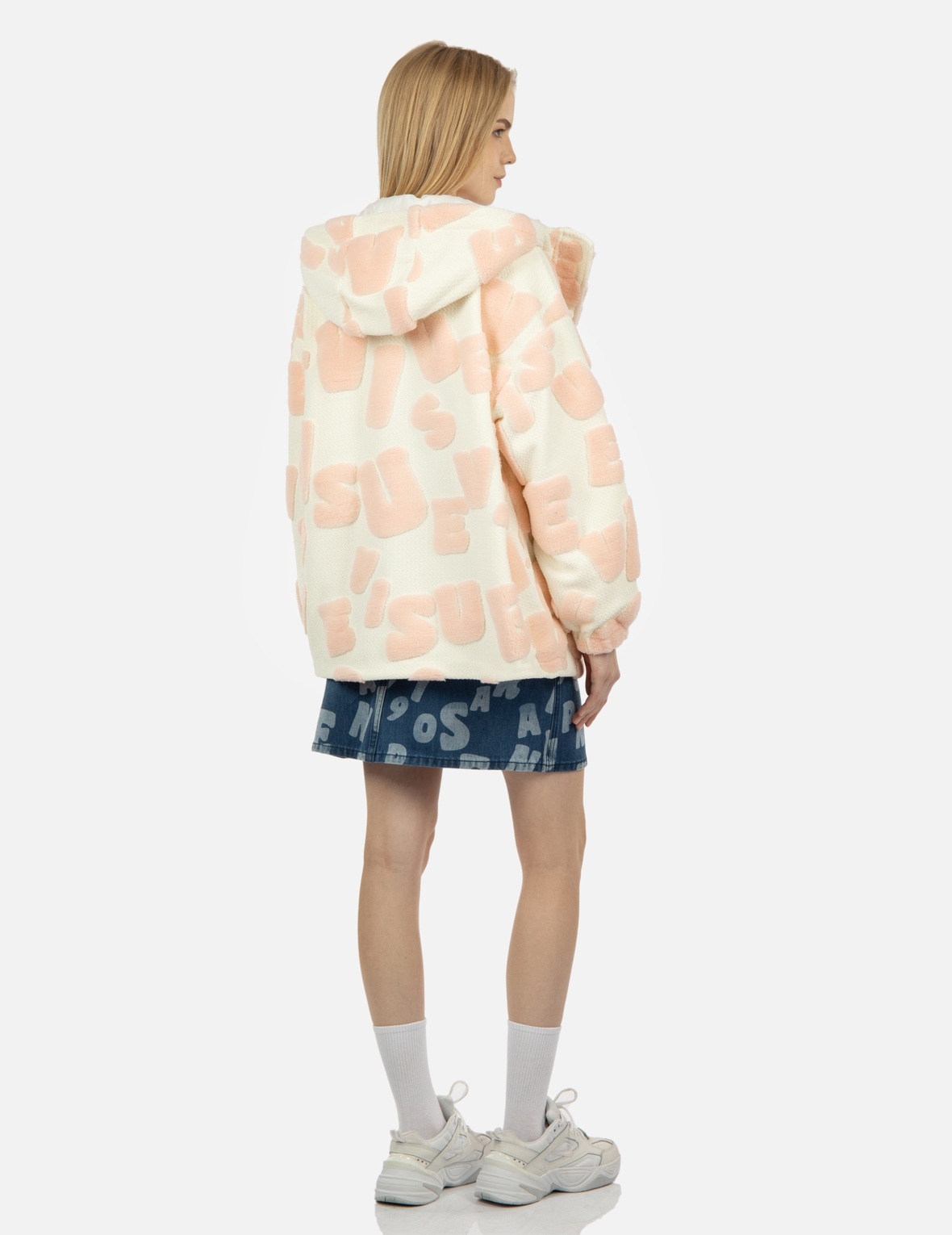 ALLOVER 3D SHERPA JACQUARD PADDED JACKET - 4