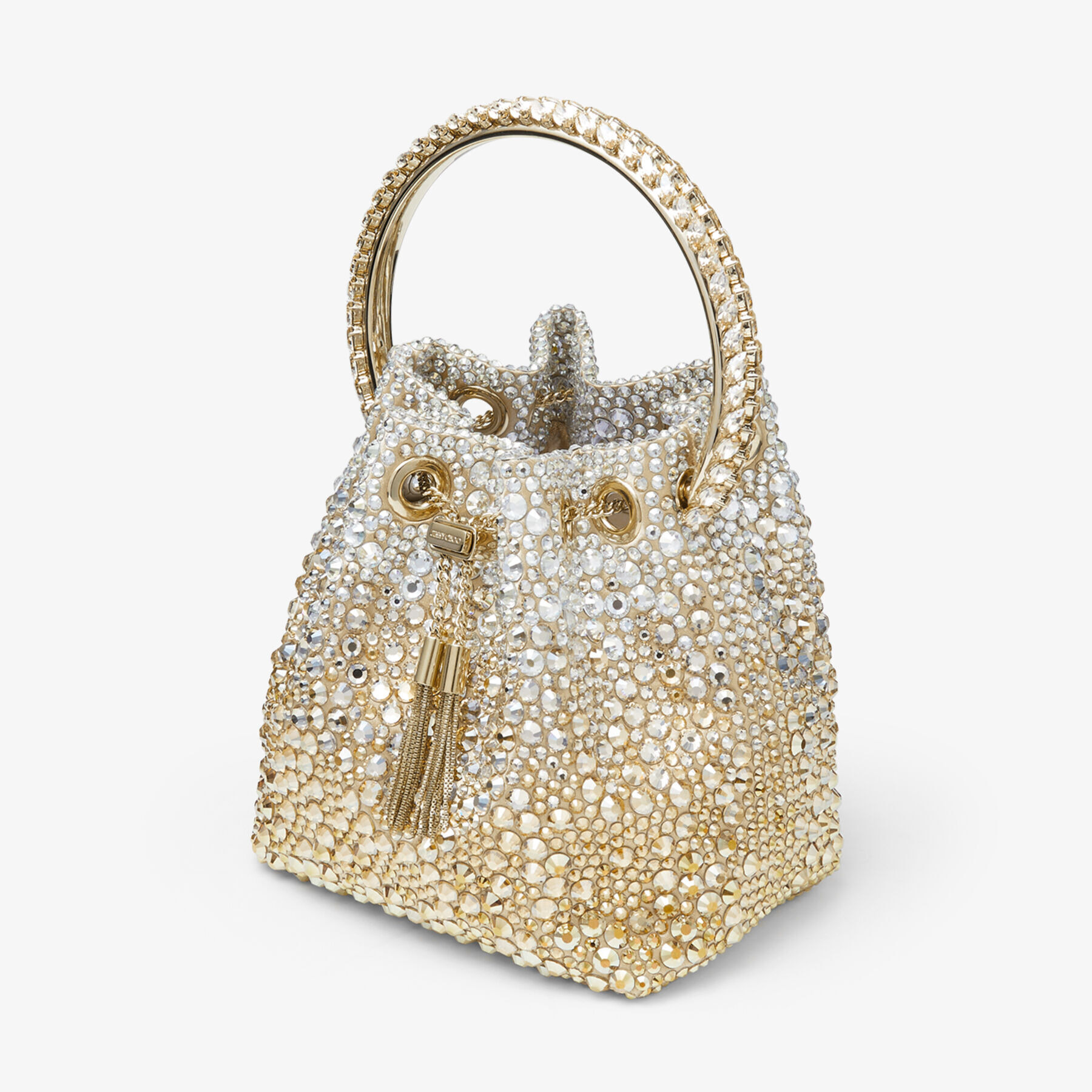 Bon Bon
Gold Satin Bag with Crystals - 2