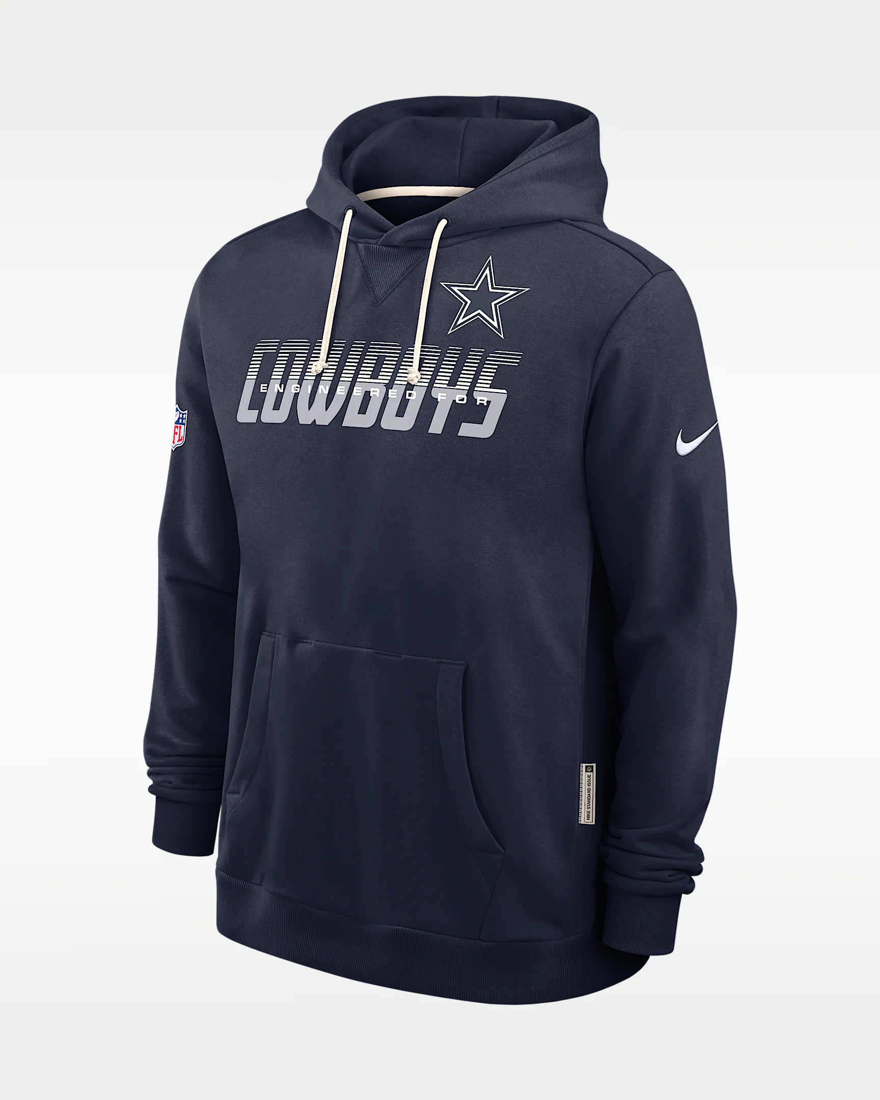 Dallas Cowboys Sideline Standard Issue Men's Nike Dri-FIT NFL Pullover Hoodie - 1