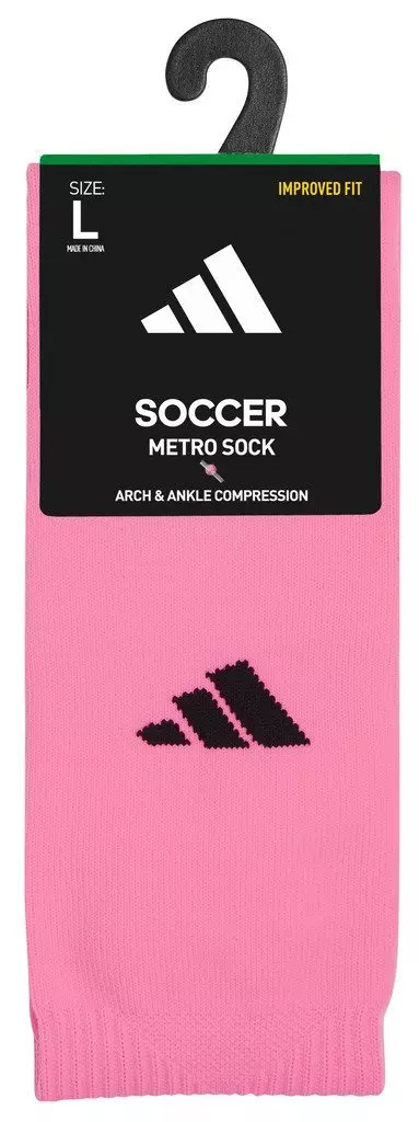 Metro 6 OTC Soccer Socks - Pink/Black - 5