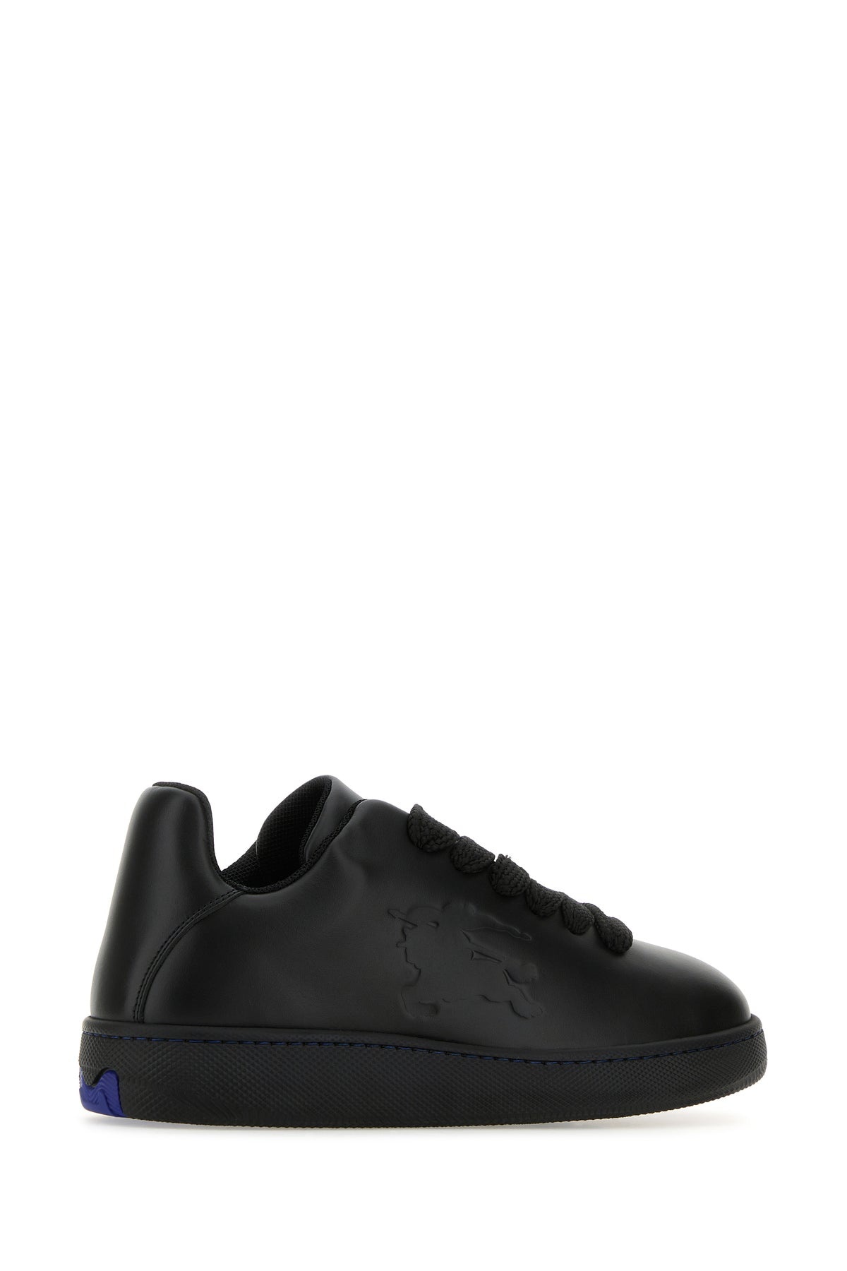 Black leather Box sneakers - 3