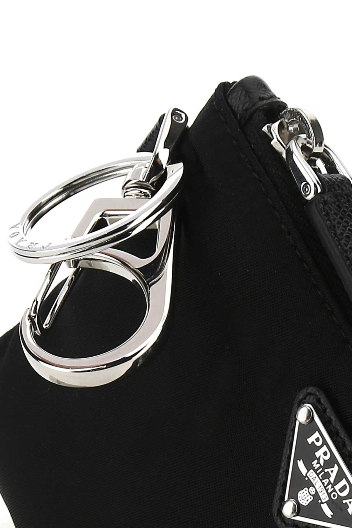 Prada Men Black Nylon Key Ring - 3