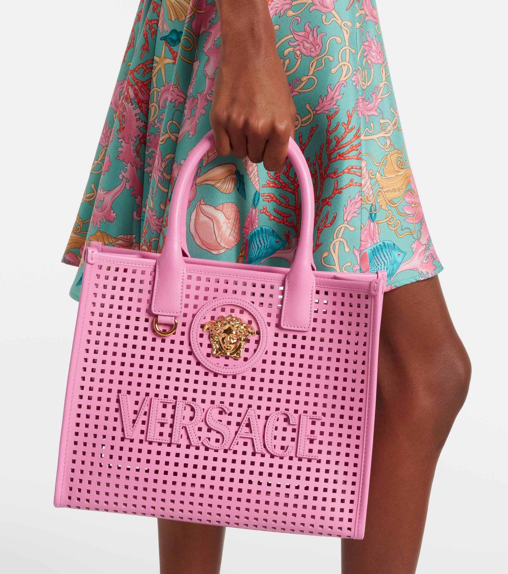 La Medusa Small leather tote bag - 6