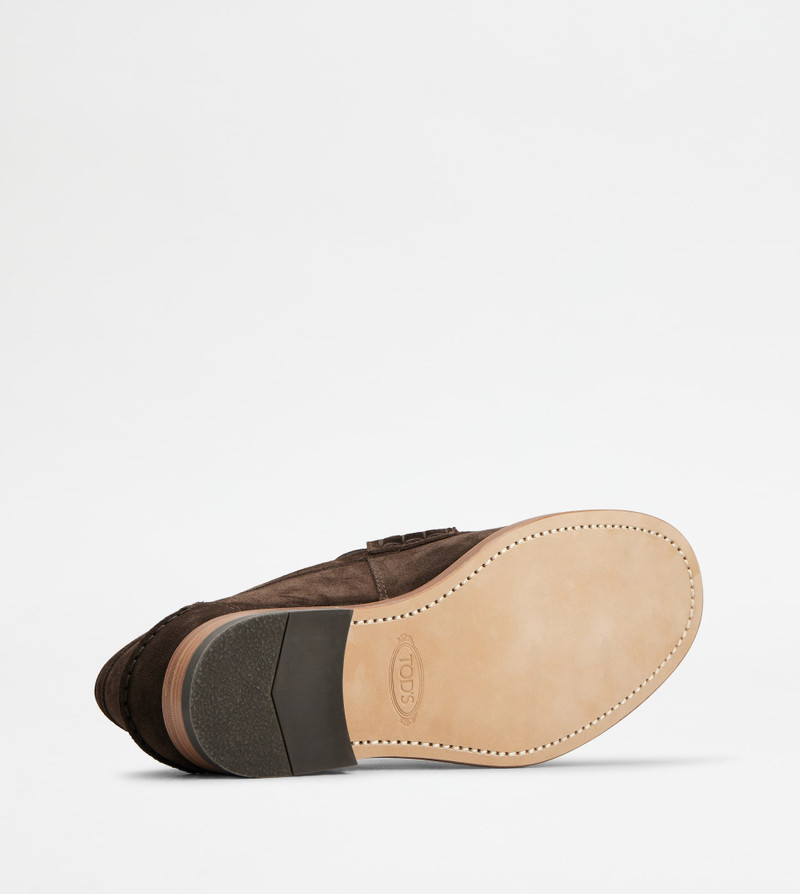 LOAFERS IN SUEDE - BROWN 4