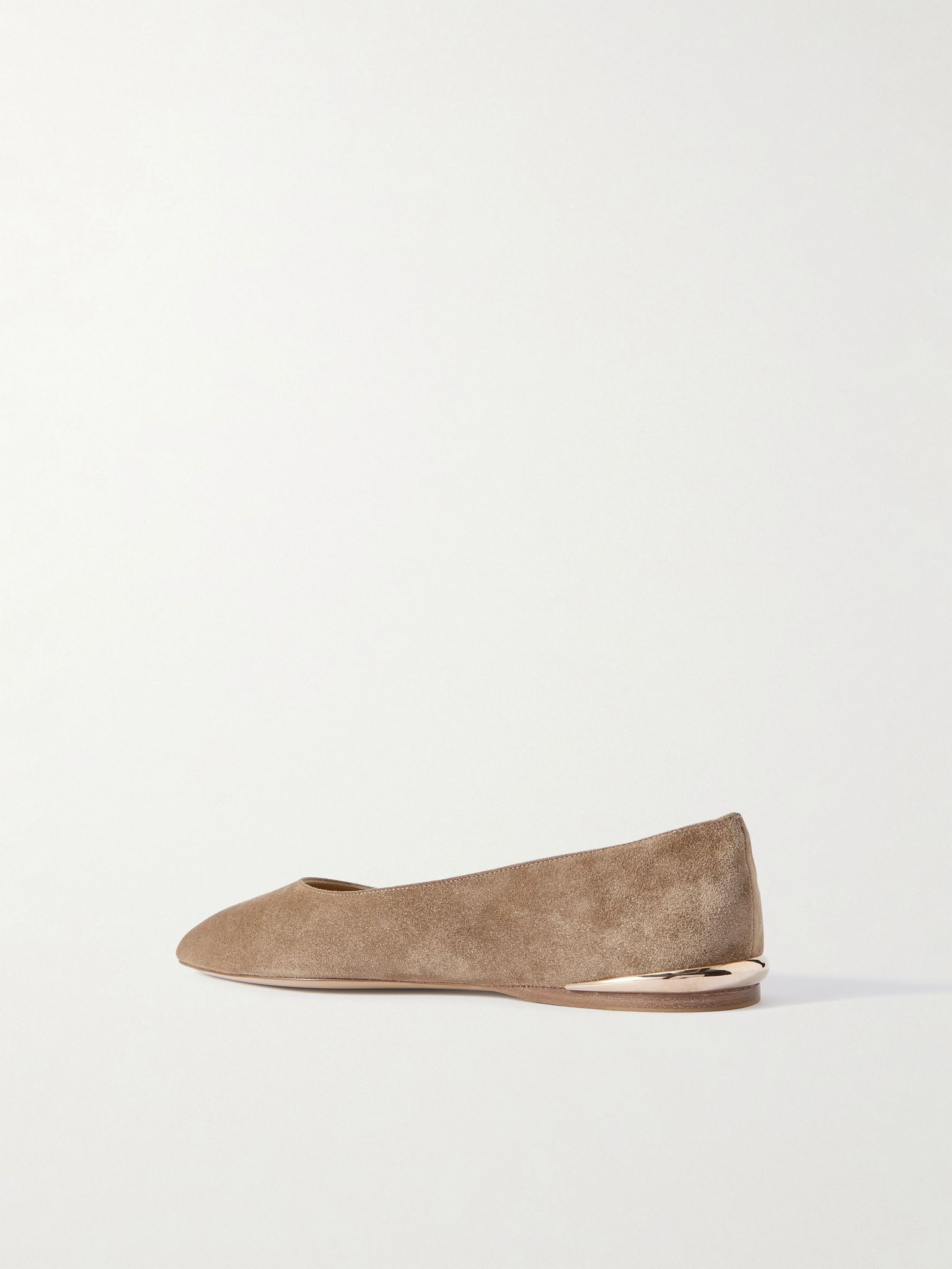 Fleur suede ballet flats Sand - 3
