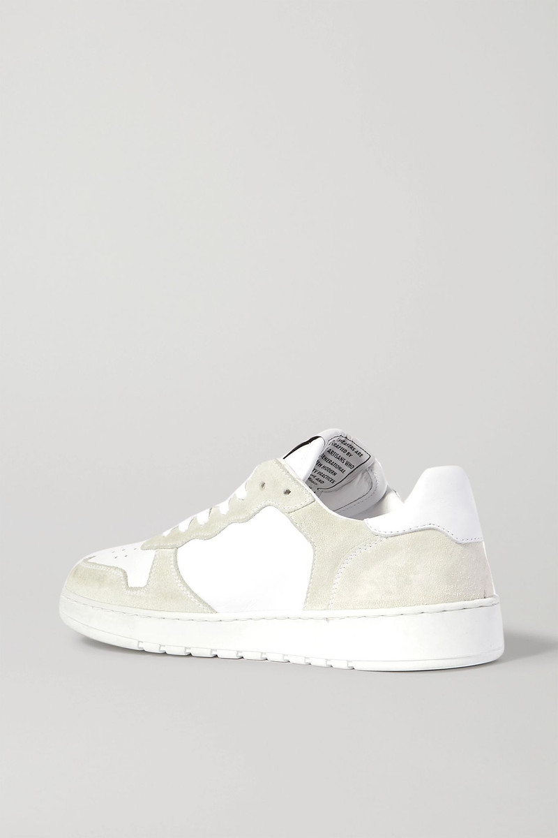 80s Basketball perforated leather and suede sneakers 4