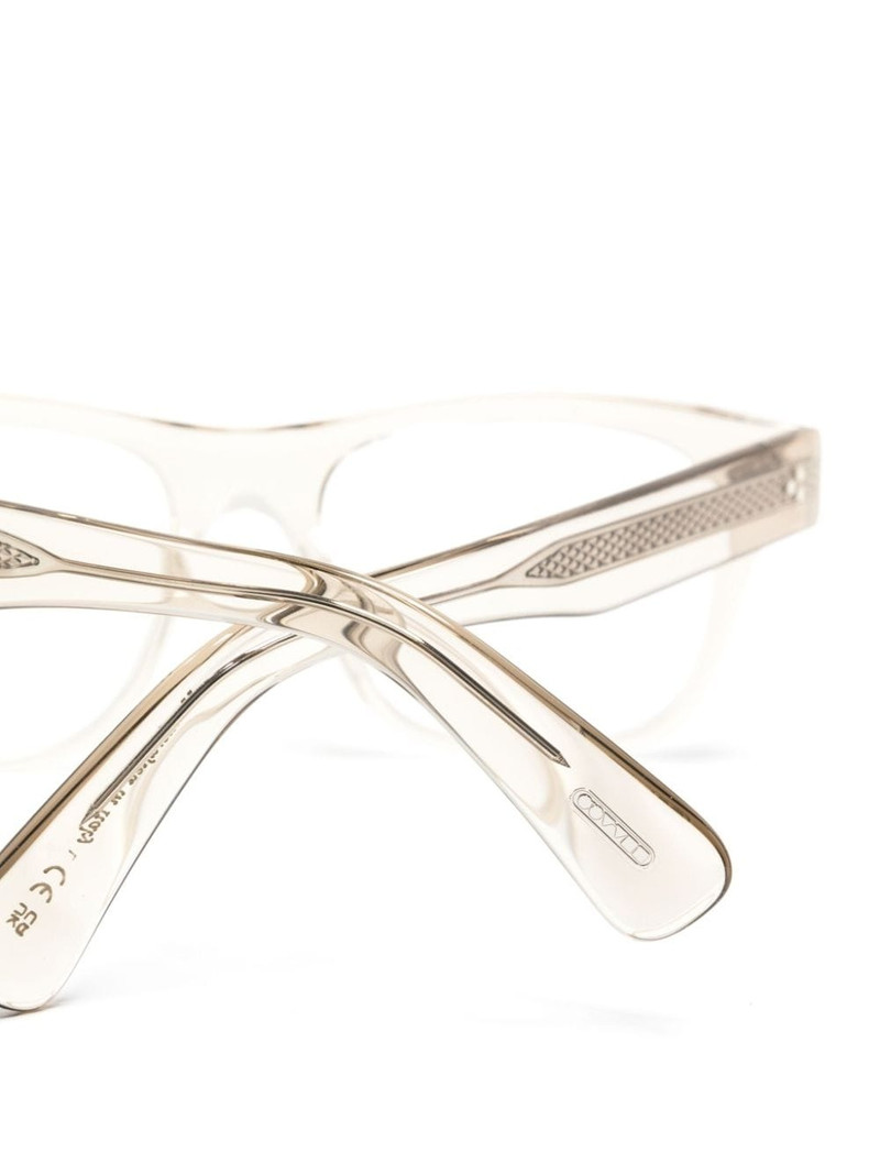 transparent-design square-frame glasses 3
