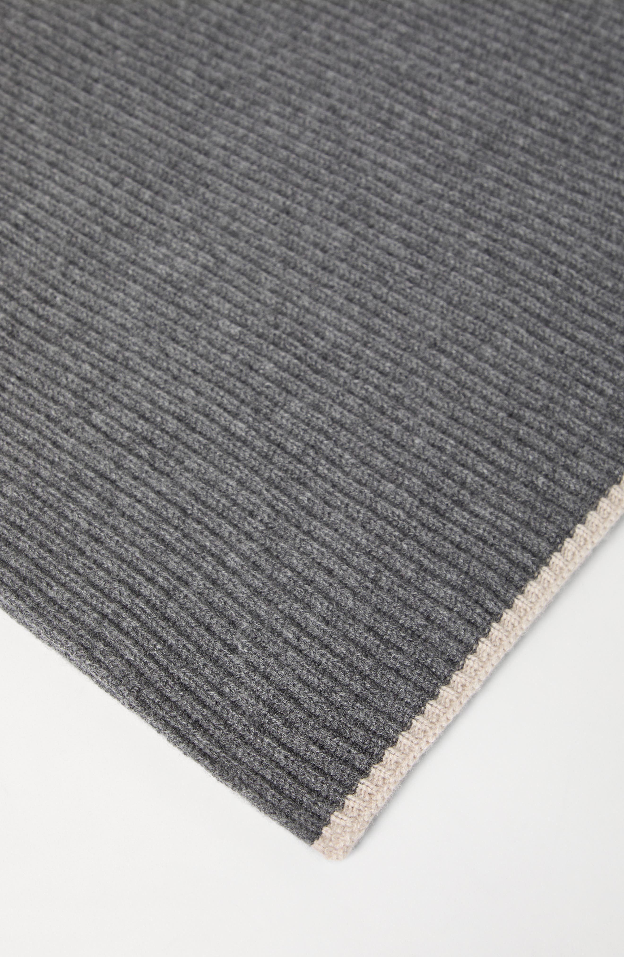 Brunello Cucinelli Knit scarf in Medium Grey at Nordstrom - 3