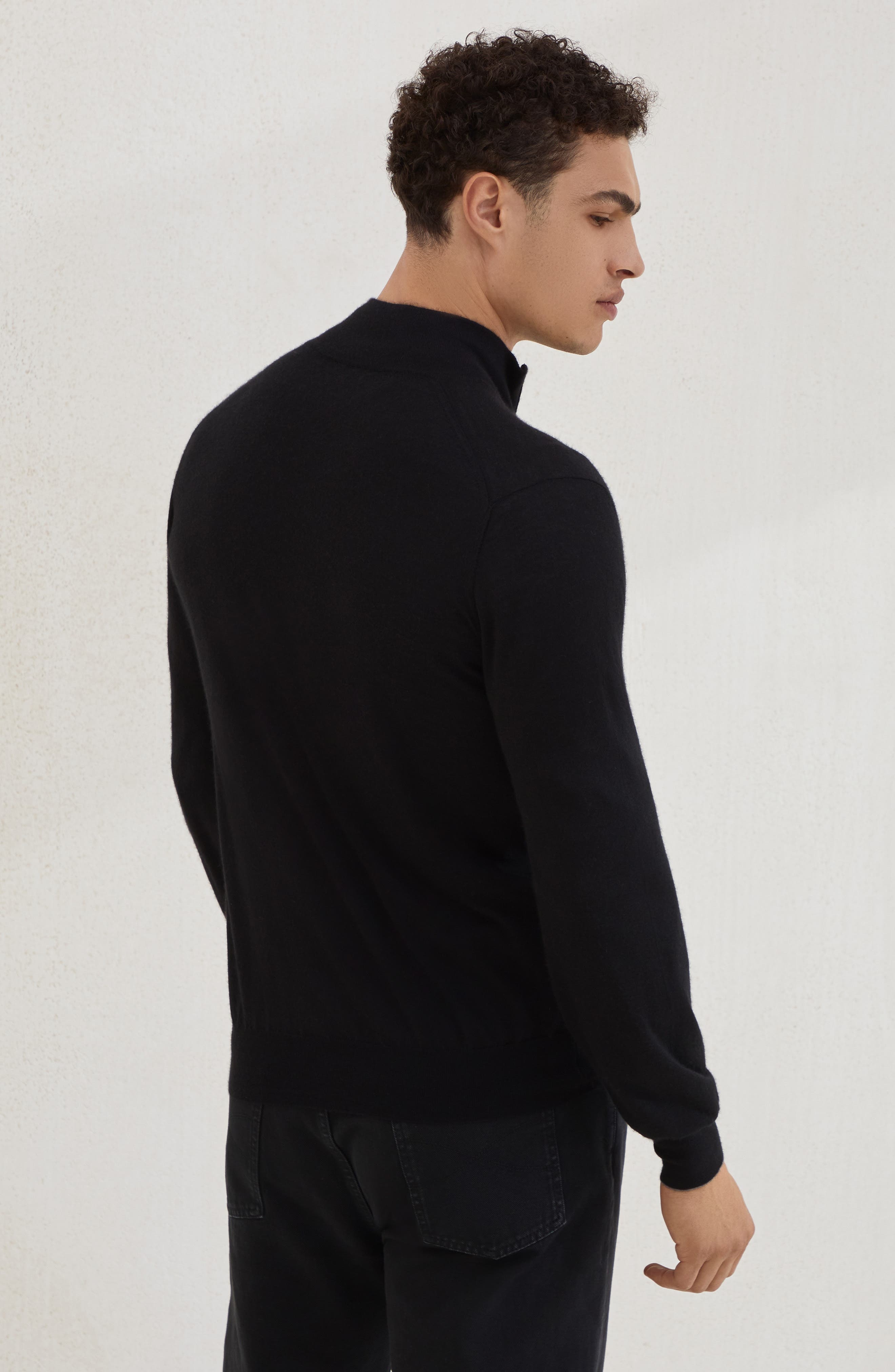 Brunello Cucinelli Lightweight cardigan in Black at Nordstrom - 3