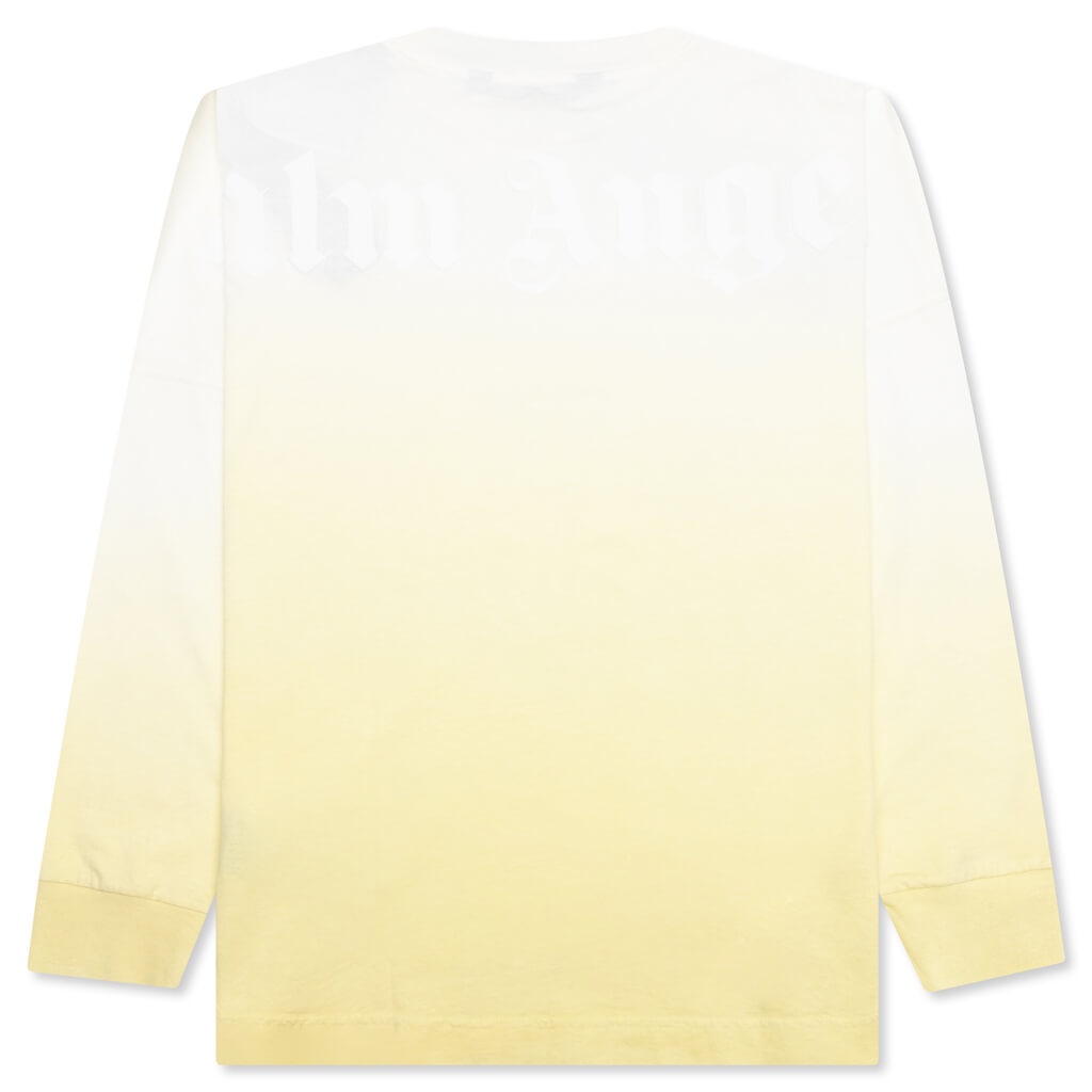 GRADIENT OVERLOGO L/S TEE - YELLOW/WHITE - 2