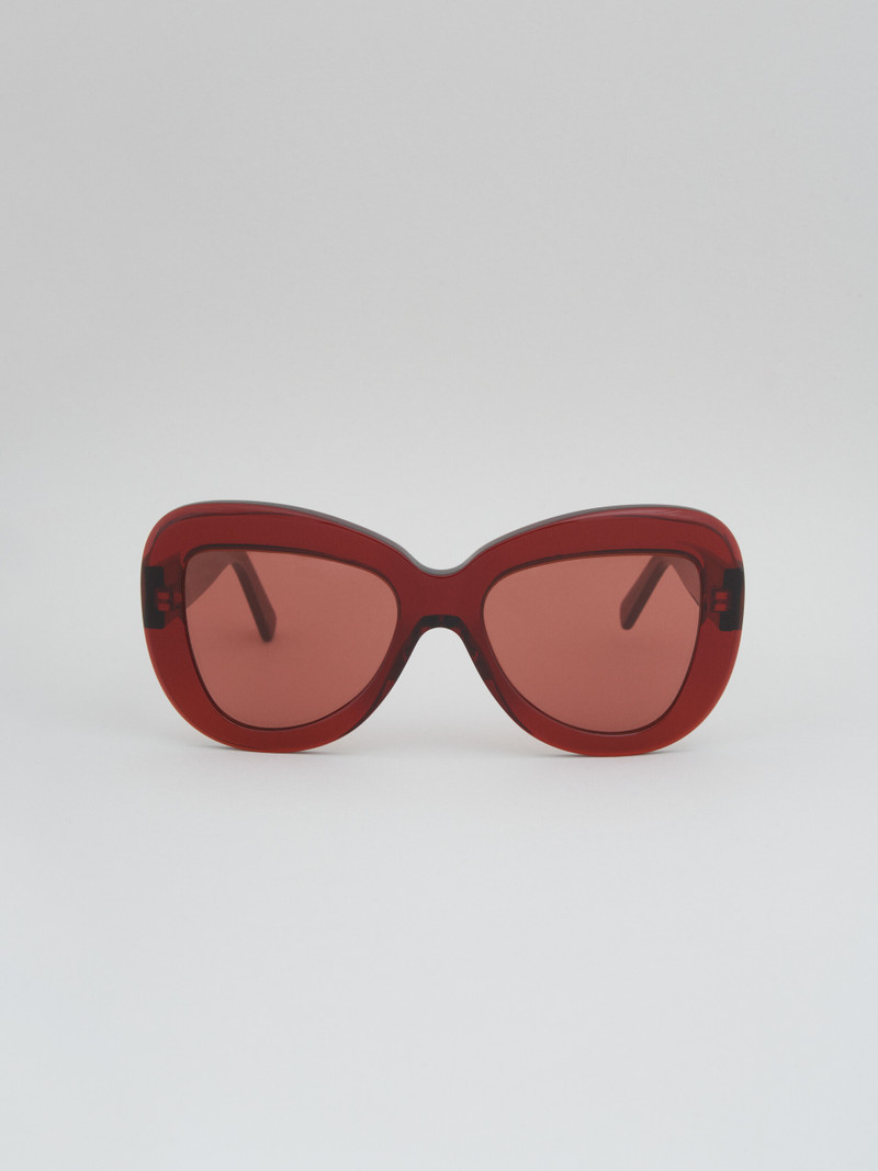 BURGUNDY ACETATE ELEPHANT ISLAND SUNGLASSES 1