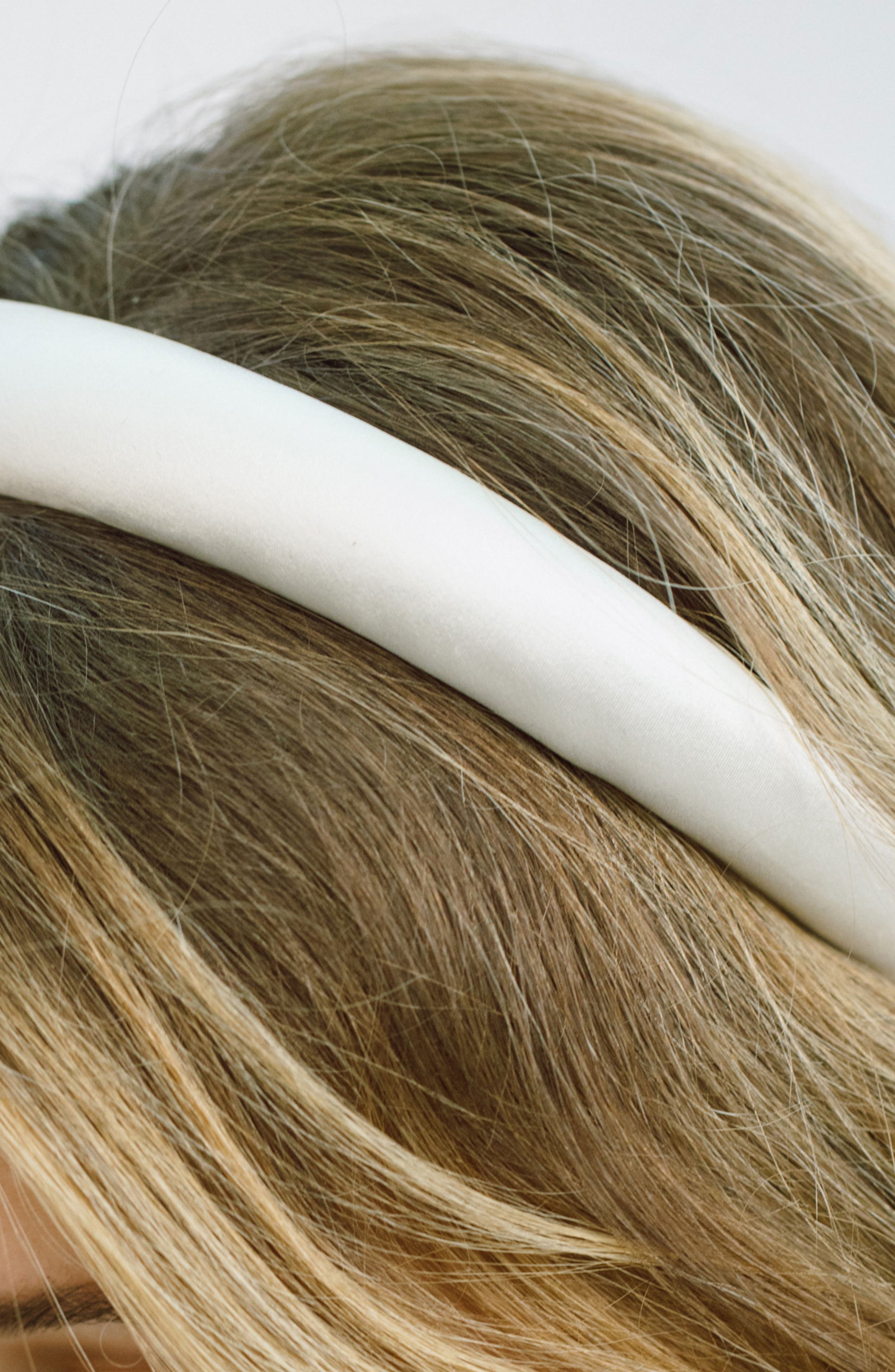 Jennifer Behr Tori Hammered Silk Headband in Cream at Nordstrom - 3