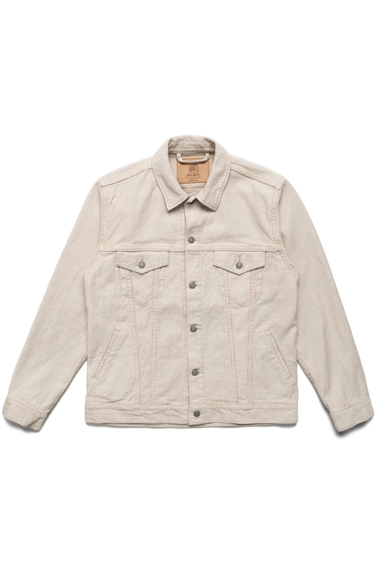 Sashiko Type 3 Jacket - Ivory x Beige - 1