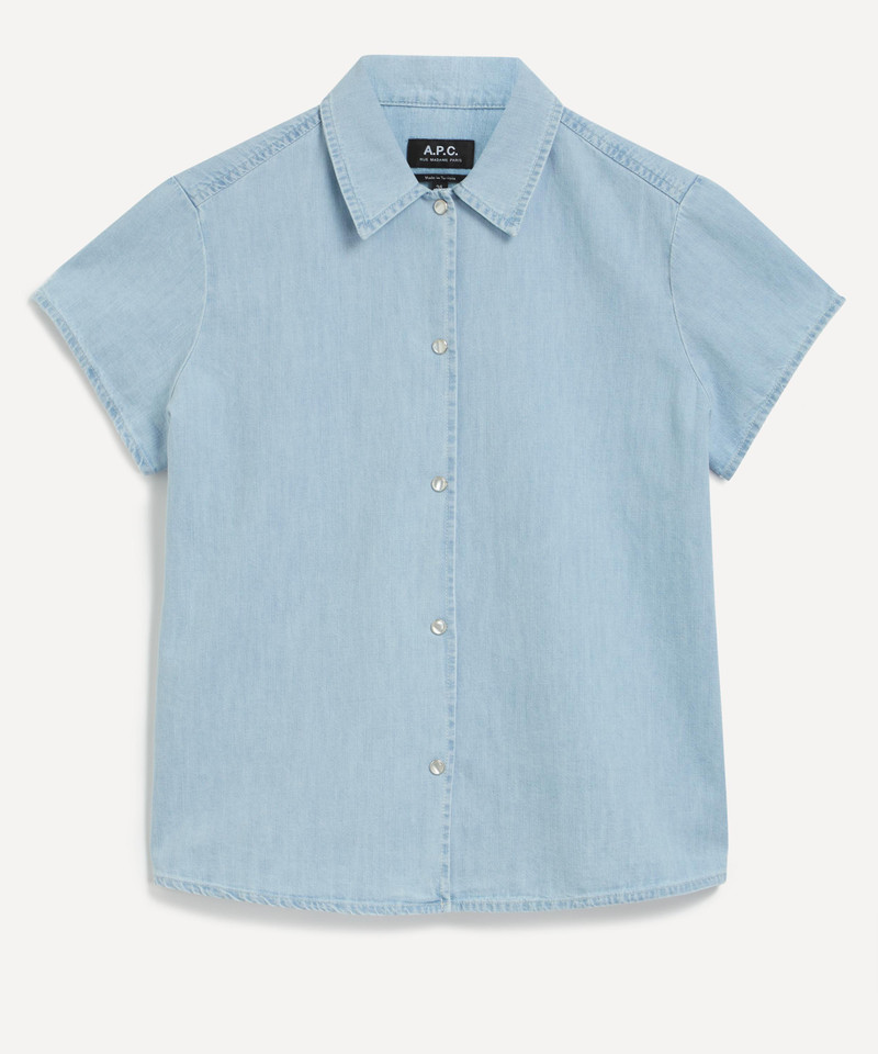 Marin Short-Sleeve Denim Shirt - 1
