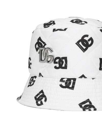 Dolce & Gabbana quilted logo-print bucket hat outlook