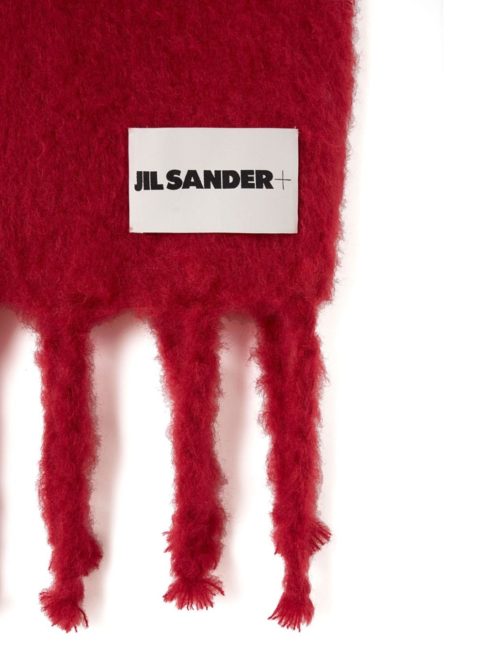 logo-patch chunky-knit scarf - 2