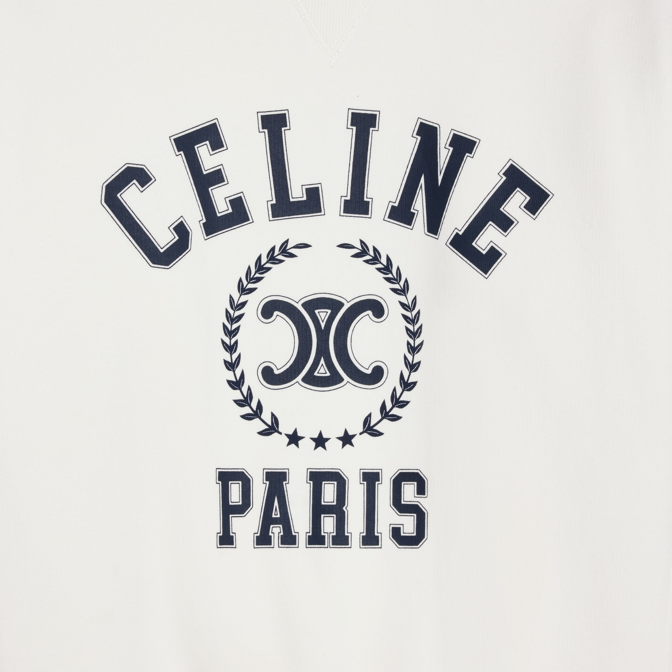 oversized celine sweatshirt IN cotton fleece - 4
