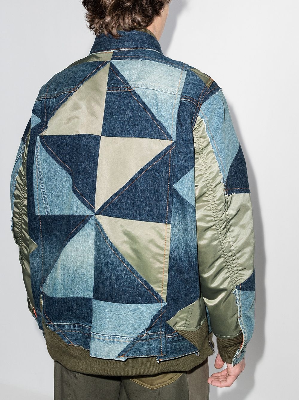 x Hank Willis patchwork reversible bomber jacket - 3