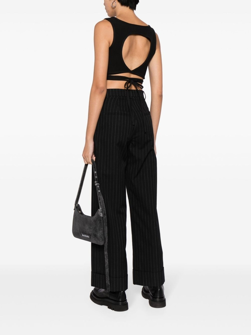 LOW CLASSIC lace-up cropped top outlook