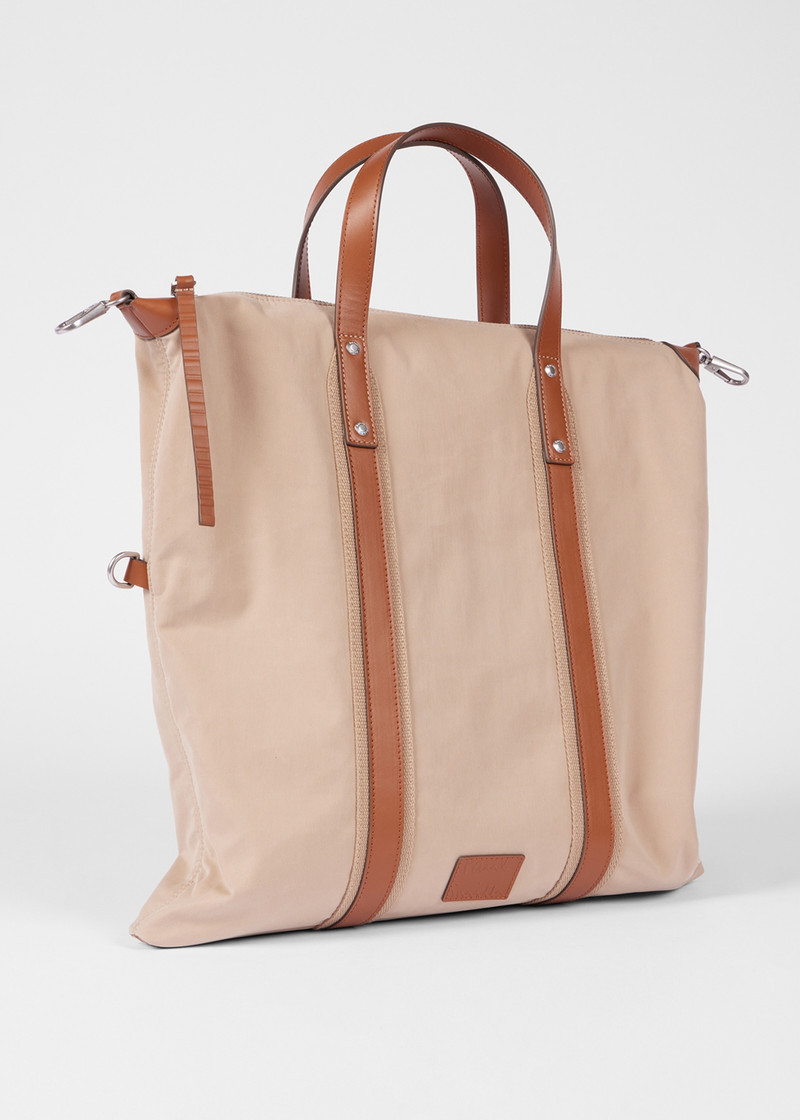 Ecru Duffle Tote Bag 4