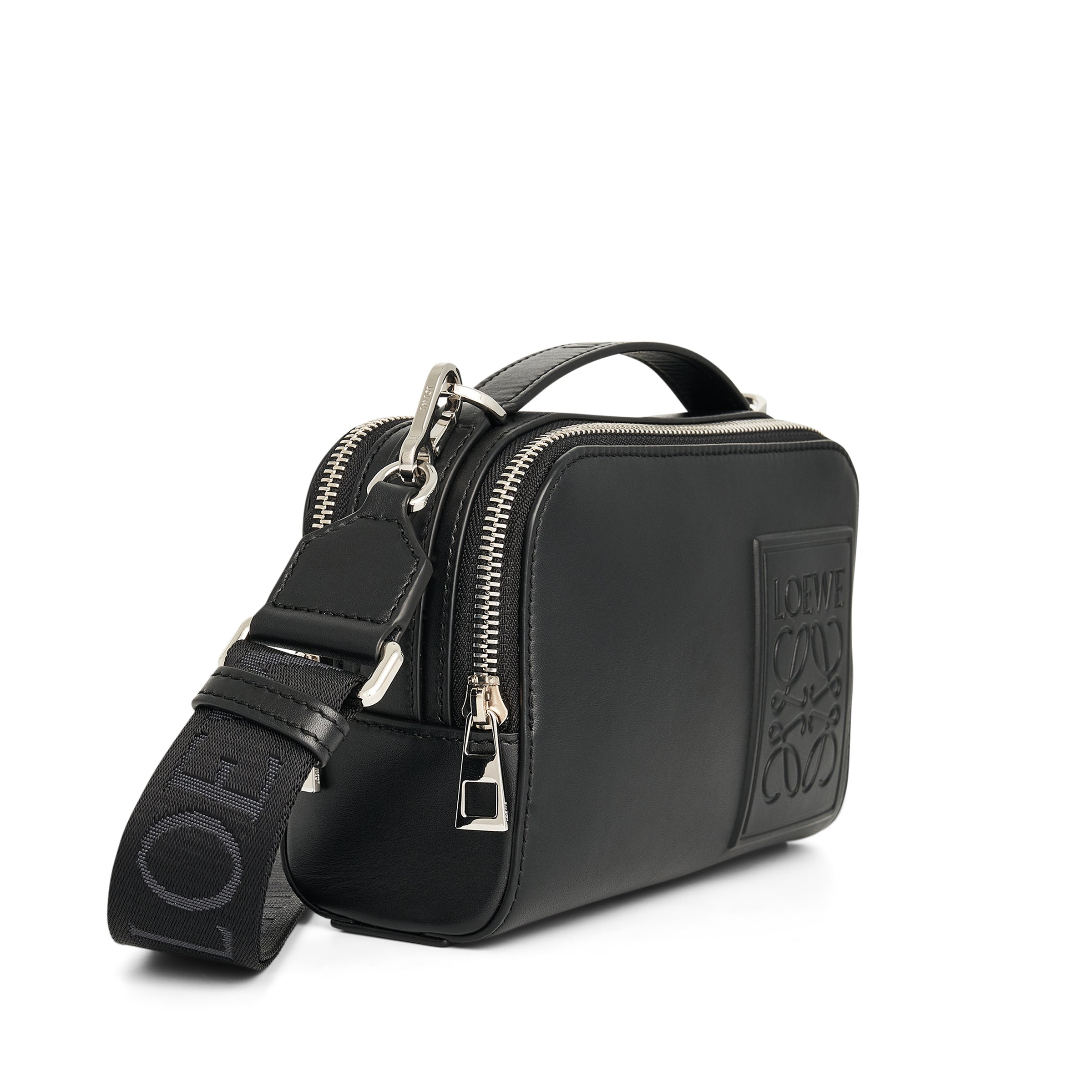 Loewe Mini Camera Crossbody Bag in Black | marais | REVERSIBLE
