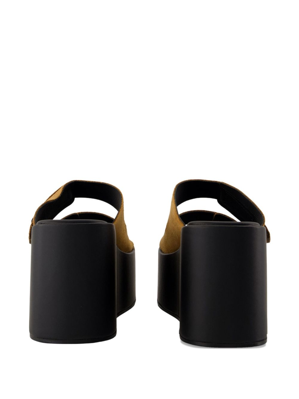 100mm platform suede sandals - 3