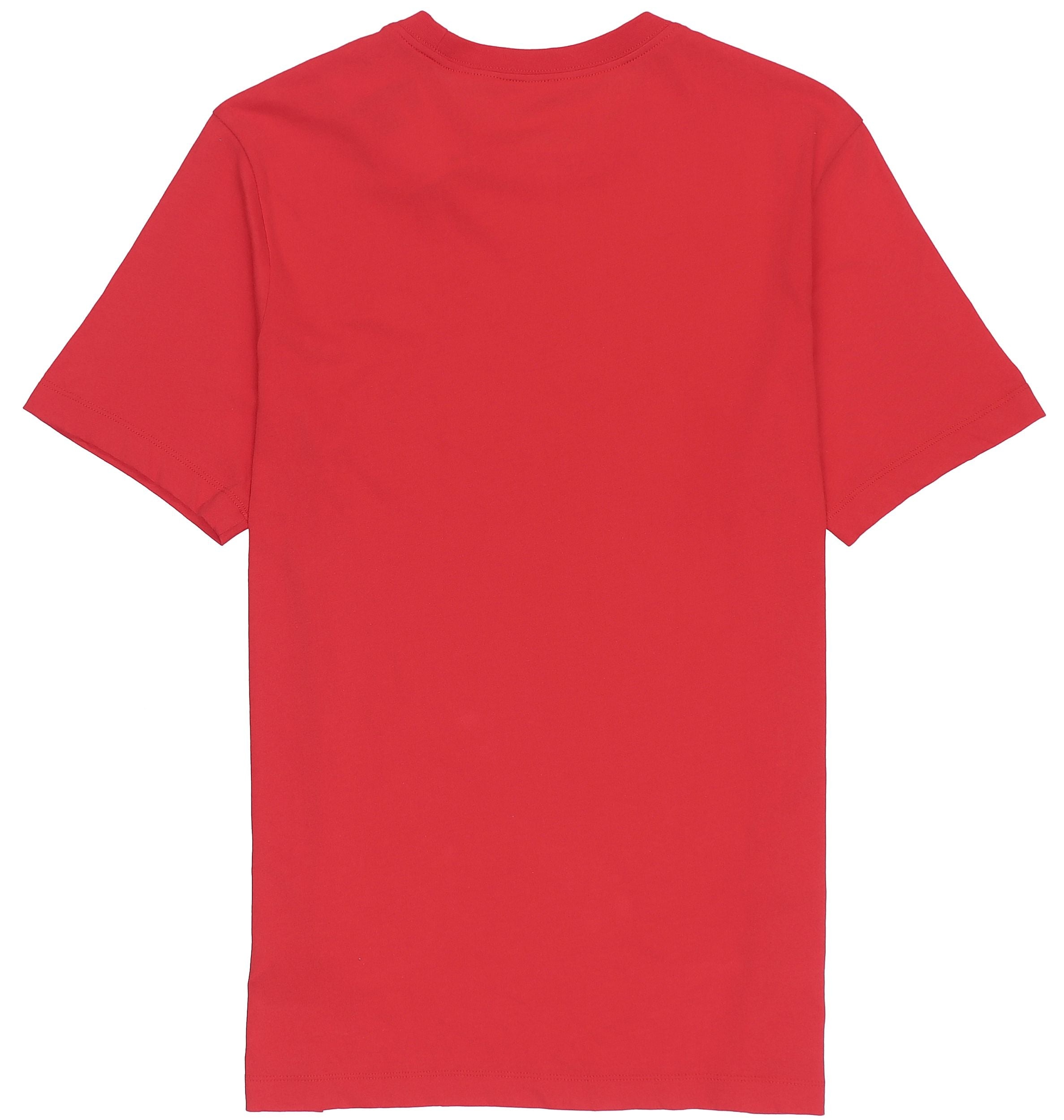Nike Solid Color Embroidered Small Round Neck Short Sleeve Red AR4999-657 - 2