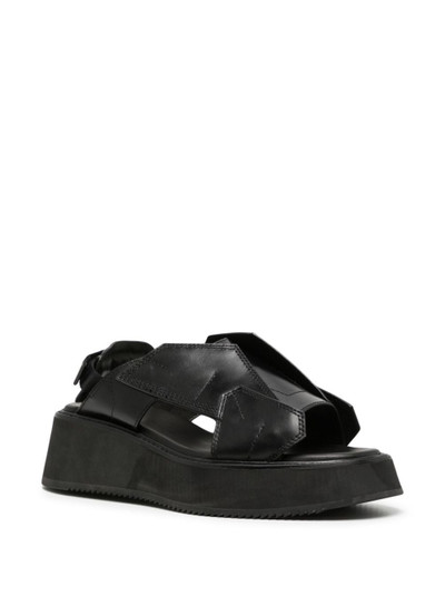Julius Edge cut-out leather sandals outlook