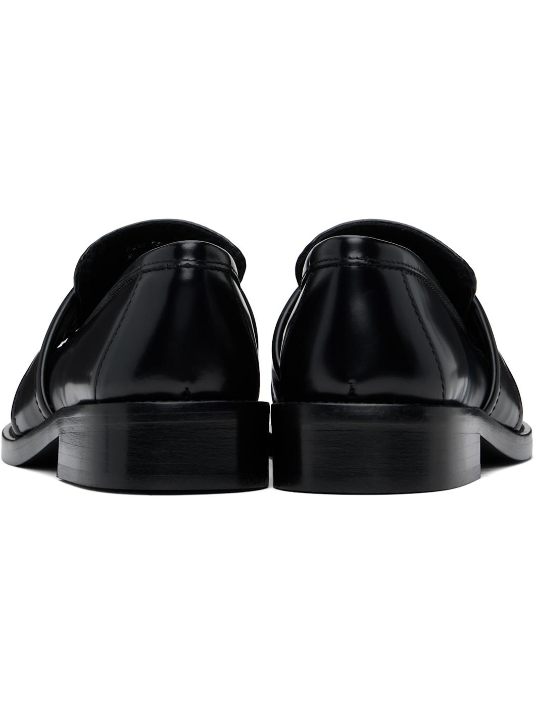 Black Leather Loafers - 2