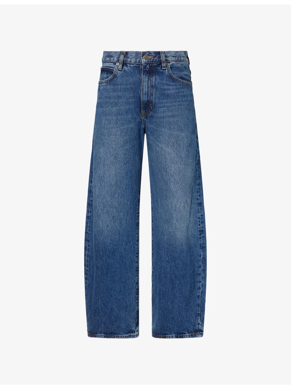 The Bow Barrel-Leg Denim Jeans - 1