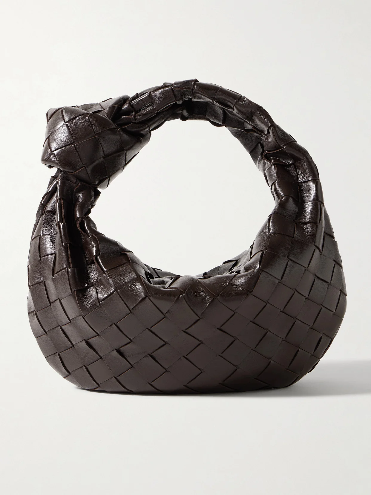Jodie Mini Knotted Intrecciato Leather Tote - 1